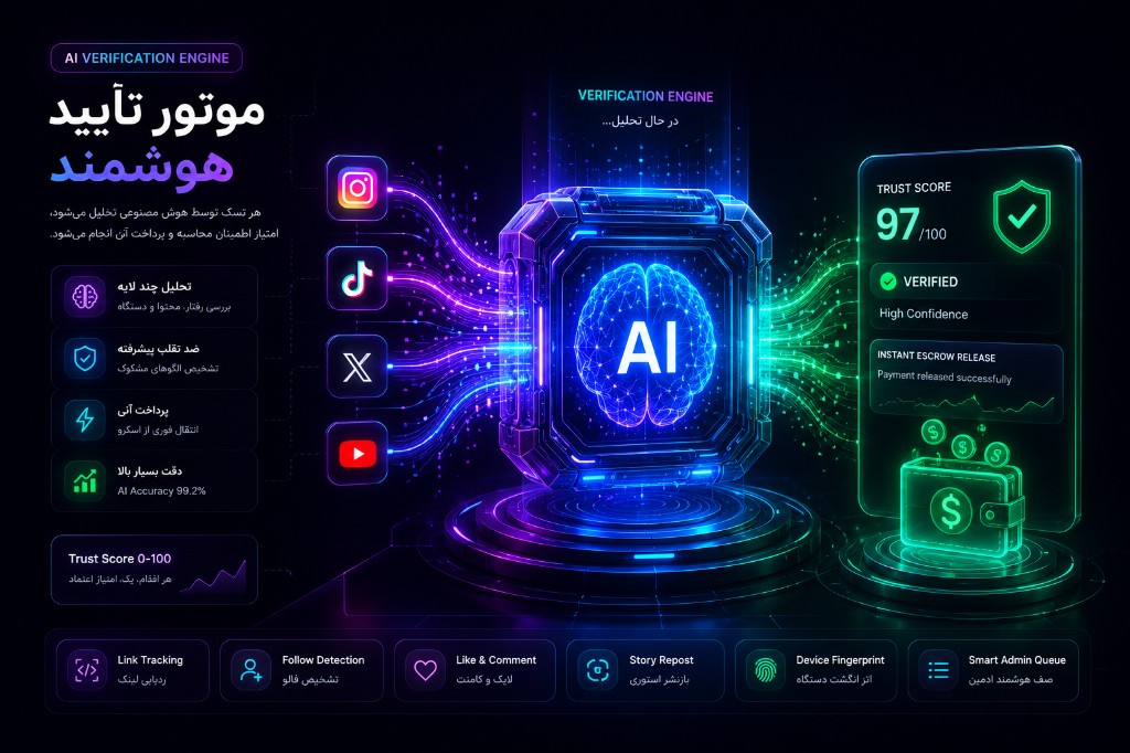 موتور تایید هوشمند NeonTask